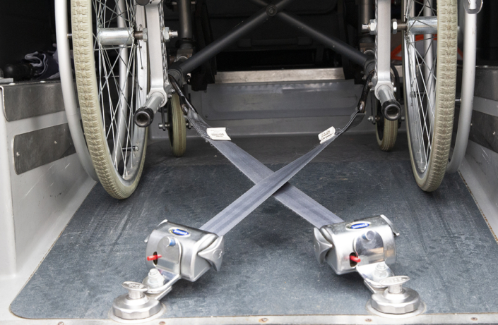 HEMOSTAZ ⎮ Harnais de notre véhicule TPPMR pour les chaises roulante